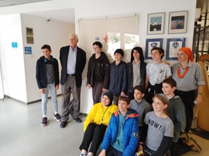 עותק של כיתות ז-ח מדעים משותף עם בית ספר ערבי ממזרח ירושלים ועם האסטרונאוט לשעבר ד״ר ג׳ף הופמן