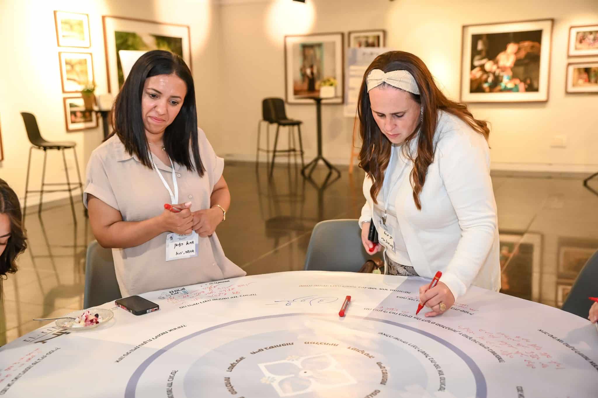 אירוע סיום - כתיבה על פלייסמנטים